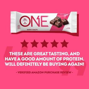 img 3 attached to 🍫 ONE 1 Protein Bars, Dark Chocolate Sea Salt, Gluten-Free, 20g Protein &amp; 1g Sugar, Guilt-Free Snacks for Diets, 2.12 Oz, Pack of 12