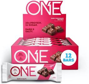 img 4 attached to 🍫 ONE 1 Protein Bars, Dark Chocolate Sea Salt, Gluten-Free, 20g Protein &amp; 1g Sugar, Guilt-Free Snacks for Diets, 2.12 Oz, Pack of 12