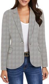 img 2 attached to 👚 Chic and Versatile: luvamia Women's Button Down Blazer with Lapel & Pockets