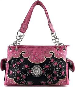 img 3 attached to 💼 Women's Shoulder Bags: Justin West Embroidery Turquoise Rhinestone Handbags & Wallets