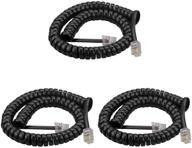 telephone handset cord，6ft modular coiled logo