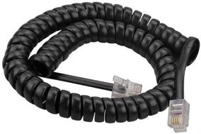 img 1 attached to Telephone Handset Cord，6Ft Modular Coiled