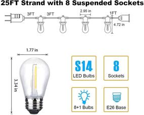 img 3 attached to WOOLZ Dimmable Shatterproof Commercial Waterproof Seasonal Decor