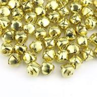 golden 300pcs 13mm/0.5inch jingle bells by faxco - craft bell for diy christmas decoration, parties, and festivals logo