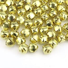 img 4 attached to Golden 300Pcs 13mm/0.5inch Jingle Bells by Faxco - Craft Bell for DIY Christmas Decoration, Parties, and Festivals