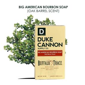 img 3 attached to 🧼 Duke Cannon Supply Co. - Big American Bourbon Soap with Buffalo Trace Kentucky Straight Bourbon Whiskey (2 Pack of 10 oz)