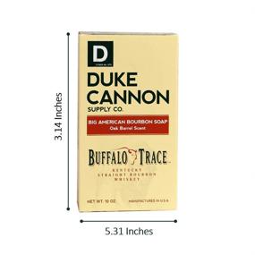 img 2 attached to 🧼 Duke Cannon Supply Co. - Big American Bourbon Soap with Buffalo Trace Kentucky Straight Bourbon Whiskey (2 Pack of 10 oz)