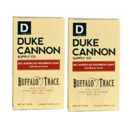 🧼 duke cannon supply co. - big american bourbon soap with buffalo trace kentucky straight bourbon whiskey (2 pack of 10 oz) logo