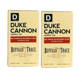 img 4 attached to 🧼 Duke Cannon Supply Co. - Big American Bourbon Soap with Buffalo Trace Kentucky Straight Bourbon Whiskey (2 Pack of 10 oz)