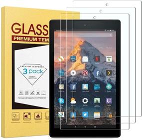 img 4 attached to 📱 [3 Pack] EC-Touch 9H Hardness Bubble-Free High Sensitivity Anti Fingerprint Scratch Screen Protector for All-new Fire HD 10 (9th / 7th Generation, 2019/2017 Release) - Enhances HD 10 2019 Release (HD 10-3p)