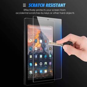 img 2 attached to 📱 [3 Pack] EC-Touch 9H Hardness Bubble-Free High Sensitivity Anti Fingerprint Scratch Screen Protector for All-new Fire HD 10 (9th / 7th Generation, 2019/2017 Release) - Enhances HD 10 2019 Release (HD 10-3p)