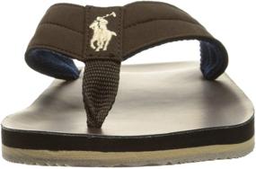 img 3 attached to 👟 Стильные детские кроссовки Polo Ralph Lauren Chocolate Sportbuck для модных молодых людей.