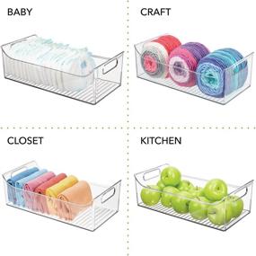 img 1 attached to Playroom and Kids' Home Store: MDesign Organizer Container for Nursery Furniture Supplies