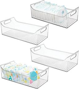 img 4 attached to Playroom and Kids' Home Store: MDesign Organizer Container for Nursery Furniture Supplies