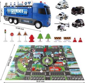 img 1 attached to 🚓 Rev Up Imaginations: Police Lights Die Cast Vehicle for Toddlers!
