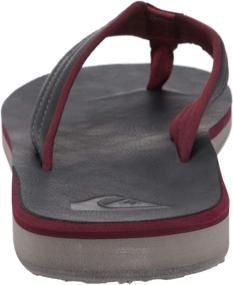 img 2 attached to Quiksilver Flip Flop Tan Pattern_1 Carver Nubuck Men's Shoes and Athletic