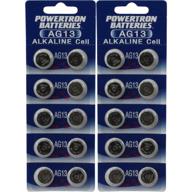 powertron l1154 sr44w alkaline battery logo