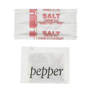 🧂 convenient pack of 1,000 perfectware salt and pepper packets - 500 each logo