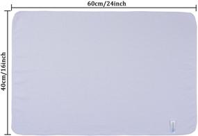 img 1 attached to 🍽️ 10 Пакет Белых Полотенец для Посуды SINLAND Microfiber - Кухонные Полотенца с Рельефным Плетением, 16х24 дюйма