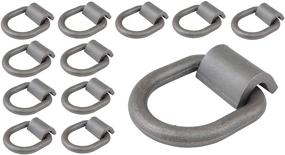 img 4 attached to 🔒 12-Pack of 1/2" Heavy Duty Weld-On Forged D-Ring, 12,000 lbs Capacity - Mytee Products