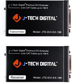 img 4 attached to 🔌 J-Tech Digital ProAV Высококачественное устройство для расширения/усиления/разделения DVI через кабель Ethernet CAT 5/CAT 5E/CAT 6