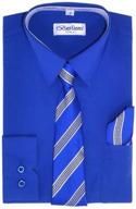 👔 paragon stores boy's french blue dress shirt set with necktie and hanky - size 10: top-quality fashion for young gentlemen logo