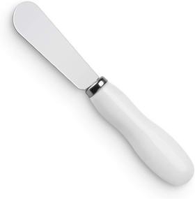 img 4 attached to 🔪 Sweese Butter Spreader Knife - Premium Stainless Steel with Porcelain Handle - 5 Inch - Set of 1