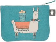 danica studio danica large zipper pouch, llamarama: a perfect blend of style and functionality logo