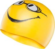 🌞 tyr have a nice day silicone cap in vibrant yellow - enhance your swim experience! logo