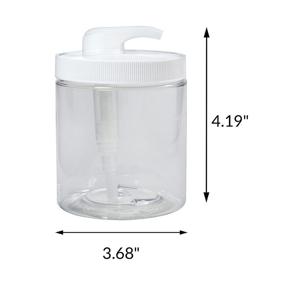 img 1 attached to 🧴 Convenient Clear Plastic Large Refillable Lotion: Meet Your Skincare Needs!