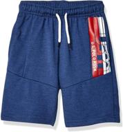 👖 high-quality u.s. polo assn. boys' french terry shorts for style and comfort logo