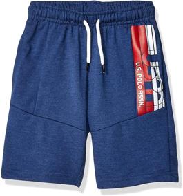 img 3 attached to 👖 High-Quality U.S. Polo Assn. Boys' French Terry Shorts for Style and Comfort