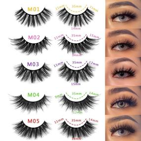 img 3 attached to 10 Pairs 10 Styles 3D Faux Mink False Eyelashes Pack - Wholesale Lashes for Fluffy Volume & Natural Look – Reusable with Portable Boxes