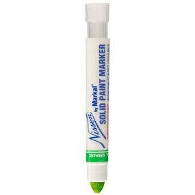 img 2 attached to 🔍 Highly Visible Green Nissen by Markal 28775 Solid Paint Marker - Sturdy and Effective