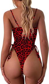 img 3 attached to Ioiom Womens Spaghetti Strap Swimsuit Women's Clothing