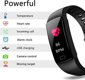 img 1 attached to 🏃 Advanced Fitness Tracker for Kids Age 5-16 | Pedometer, Heart Rate Monitor, Sleep Monitor | IP68 Waterproof Activity Watch for Boys and Girls | Run, Bike, Swim Sports Modes | Step Counter