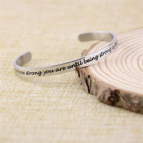 img 2 attached to Joycuff Women's Inspirational Cuff Bracelet - Quote Jewelry for Friends, Ideal Gift during Difficult Times