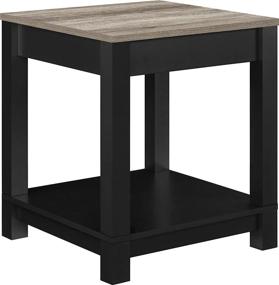 img 3 attached to Black Carver 🖤 End Table by Ameriwood Home