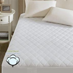 img 1 attached to 🛌 Beautyrest Cotton Blend Heated Mattress Pad Twin XL - Ultimate Comfort & Luxury with Secure Comfort Technology - Quilted Electric Mattress Pad in White - Deep Pocket Fit - 5-Setting Heat Controller - 5 Years Warranty