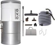 premium ovo central vacuum system - vac + kit a 30', silver: powerful cleaning & versatile accessories logo