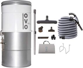 img 4 attached to Premium OVO Central Vacuum System - Vac + Kit A 30', Silver: Powerful Cleaning & Versatile Accessories