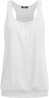 👚 beyove plus size workout yoga tank top for women - loose fit athletic sleeveless round neck racerback tops logo