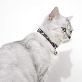 img 3 attached to 🐱 XPangle 2 PCS Breakaway Cat Collar with Bell, Cute Adjustable Kitten Collars and Accessories