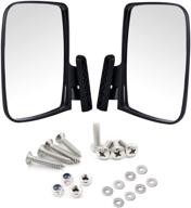 enhance your golf cart's safety and style with moveland universal side view mirrors - compatible with ezgo, club car, yamaha and more! logo