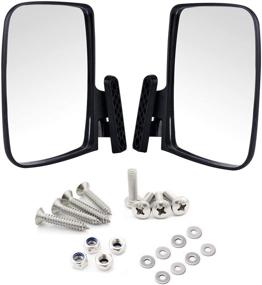 img 4 attached to Enhance Your Golf Cart's Safety and Style with Moveland Universal Side View Mirrors - Compatible with EzGo, Club Car, Yamaha and More!