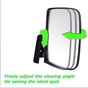 img 1 attached to Enhance Your Golf Cart's Safety and Style with Moveland Universal Side View Mirrors - Compatible with EzGo, Club Car, Yamaha and More!