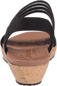 img 2 attached to 👟 Skechers Women's Brie-Lo Profile Stretch Mesh Vamp Slingback Sport Sandal