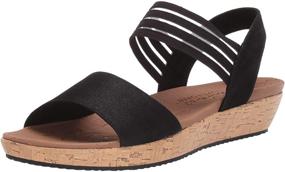 img 4 attached to 👟 Skechers Women's Brie-Lo Profile Stretch Mesh Vamp Slingback Sport Sandal