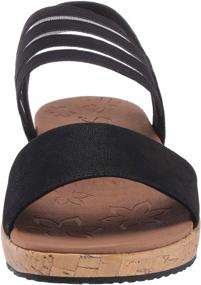 img 3 attached to 👟 Skechers Women's Brie-Lo Profile Stretch Mesh Vamp Slingback Sport Sandal