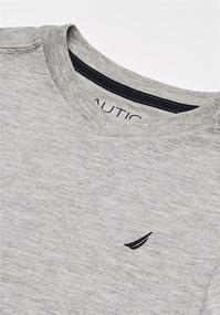 img 2 attached to Nautica Short Sleeve Solid V Neck Boys' Clothing for Tops, Tees & Shirts